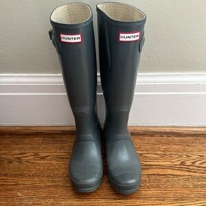 HUNTER Rain Boors - Grey - Size 5 Women’s